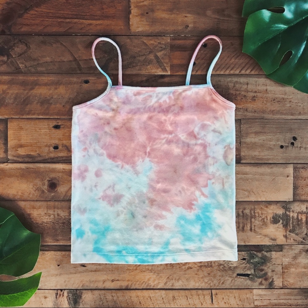 NEW Hand-Dyed Malibu Cropped Tank Top | Size XS